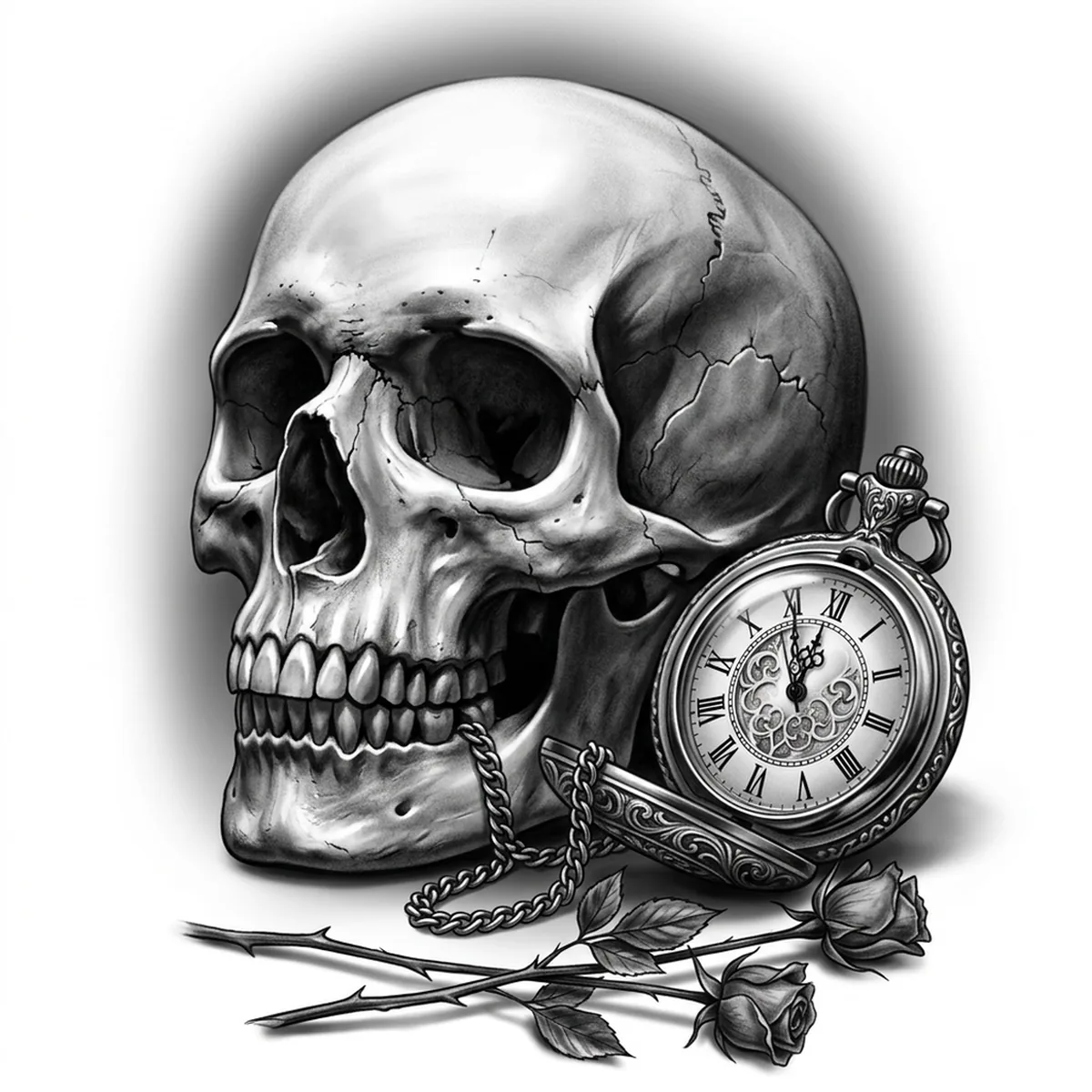 Skull and Clock — Reference