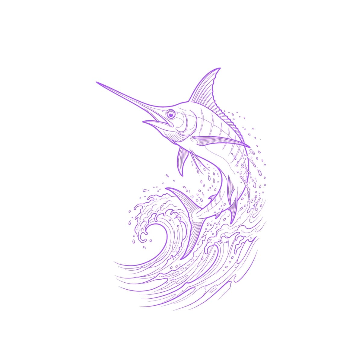 Swordfish Stencil