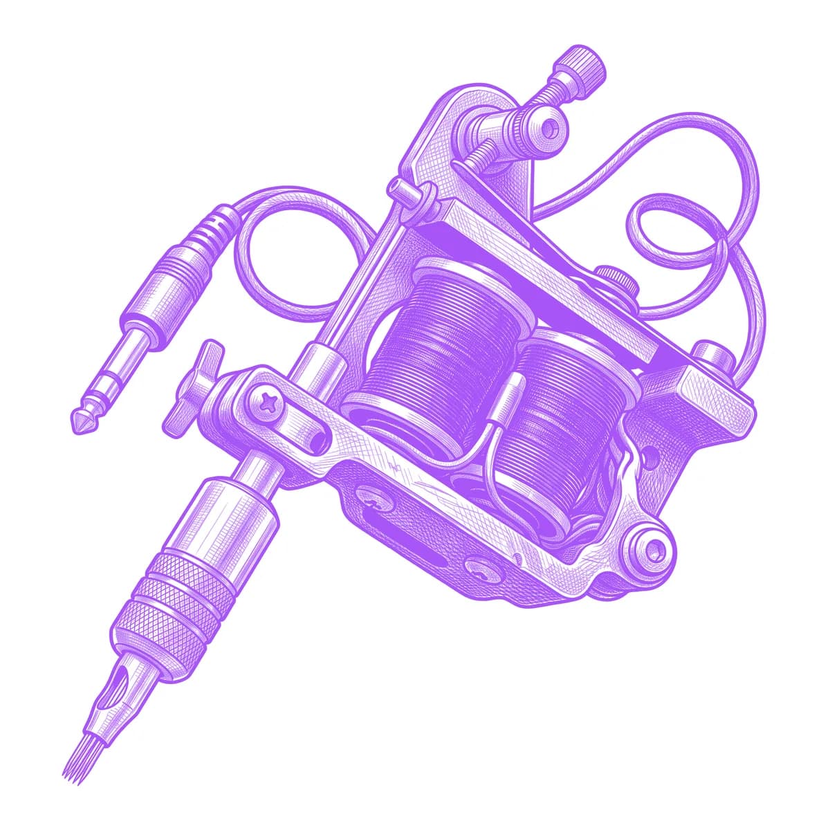 Tattoo Machine Tattoo Stencil