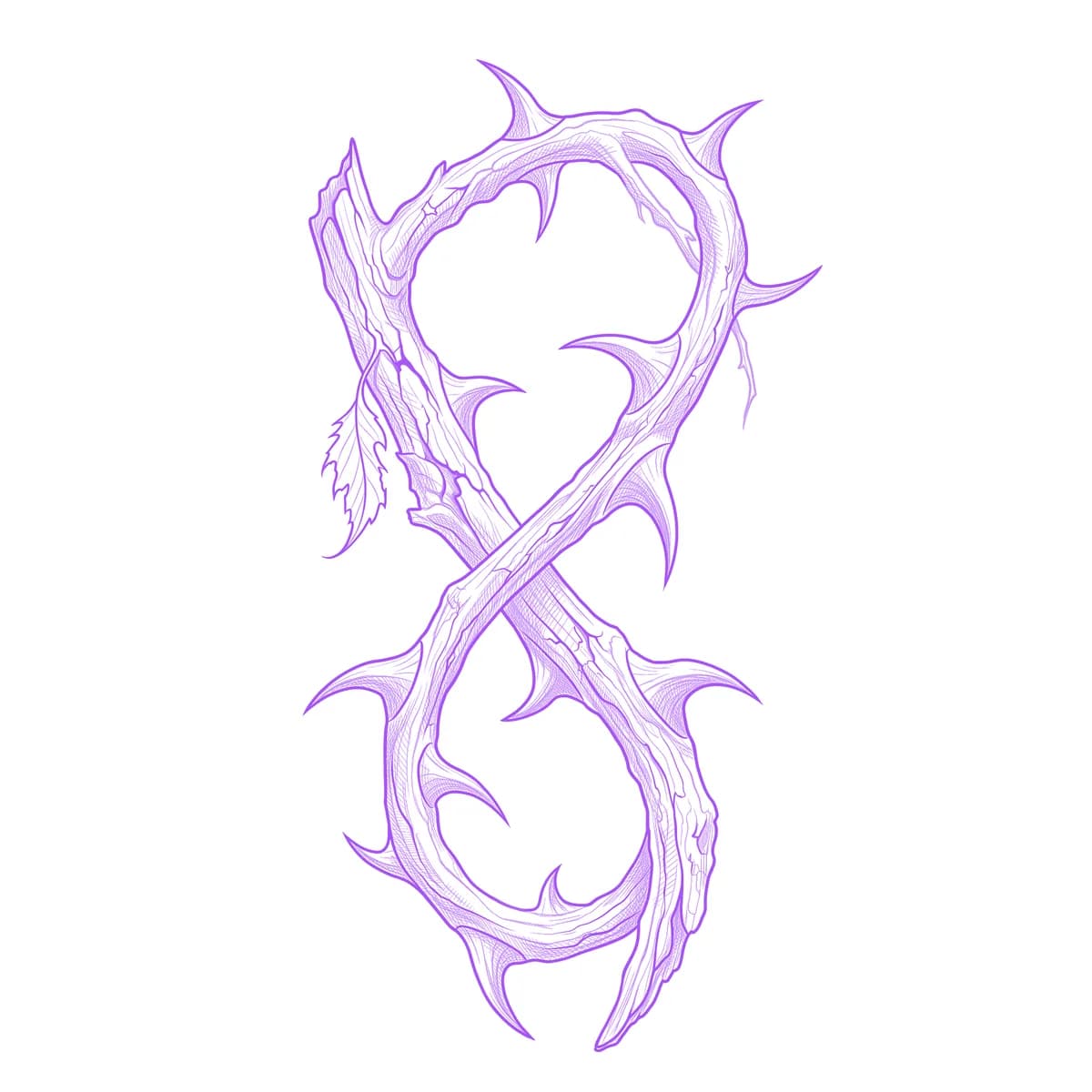 Thorns Tattoo Stencil