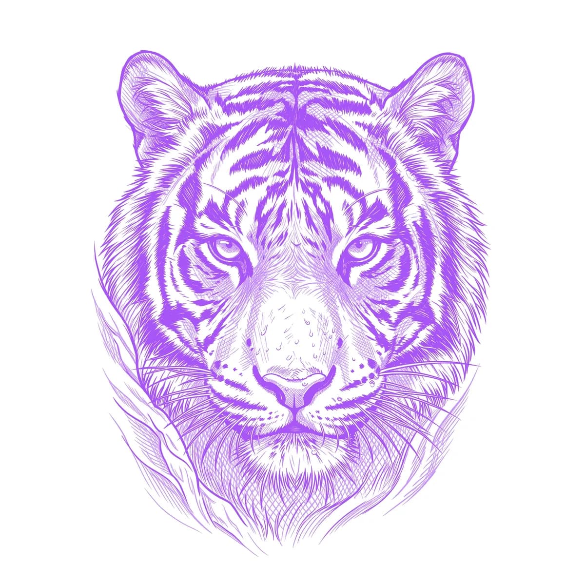 Tiger Stencil