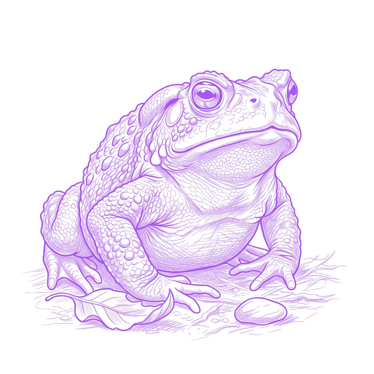 Toad Tattoo Stencil