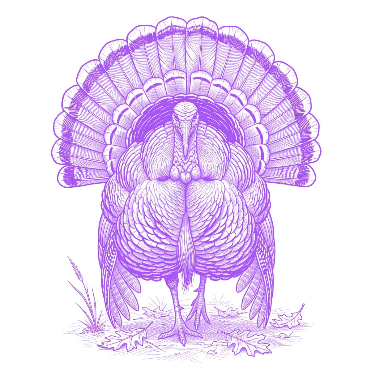 Turkey Tattoo Stencil