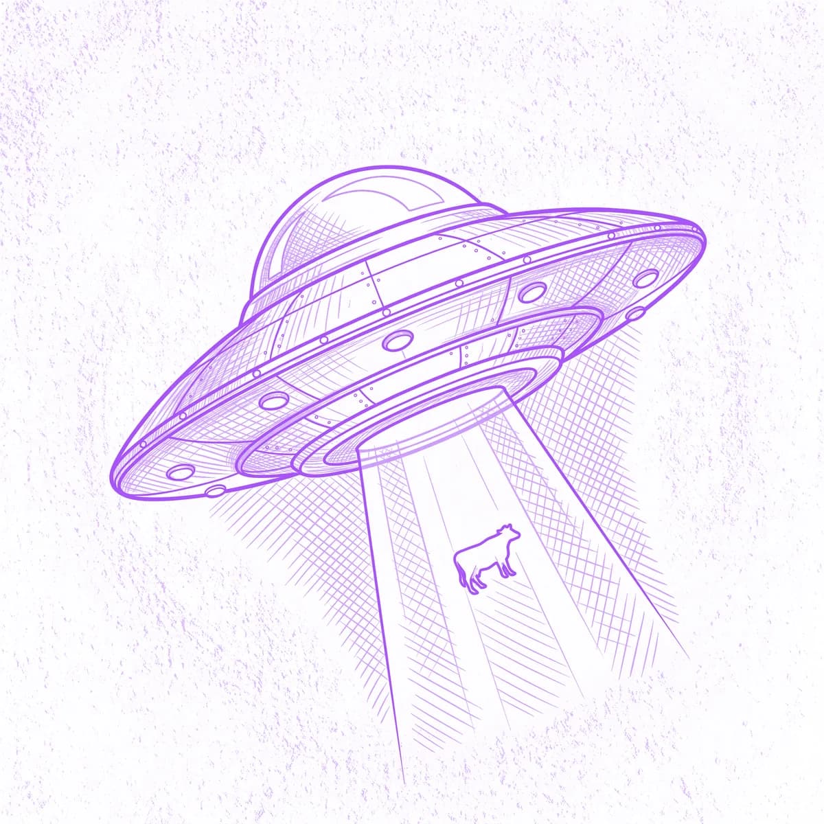 UFO Tattoo Stencil
