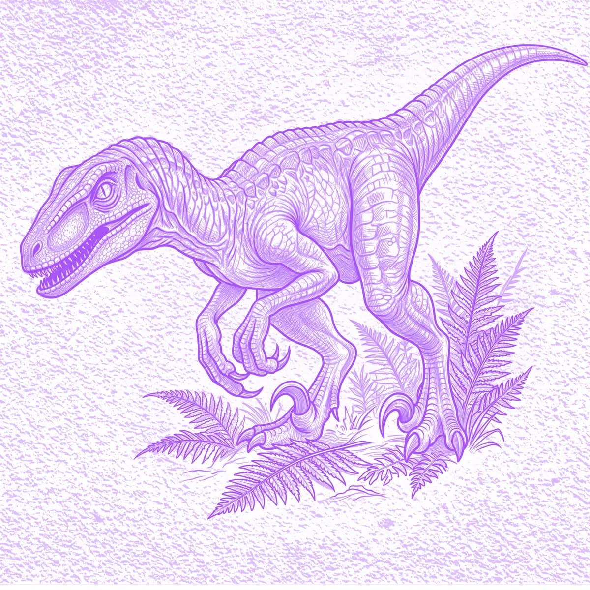 Velociraptor Tattoo Stencil