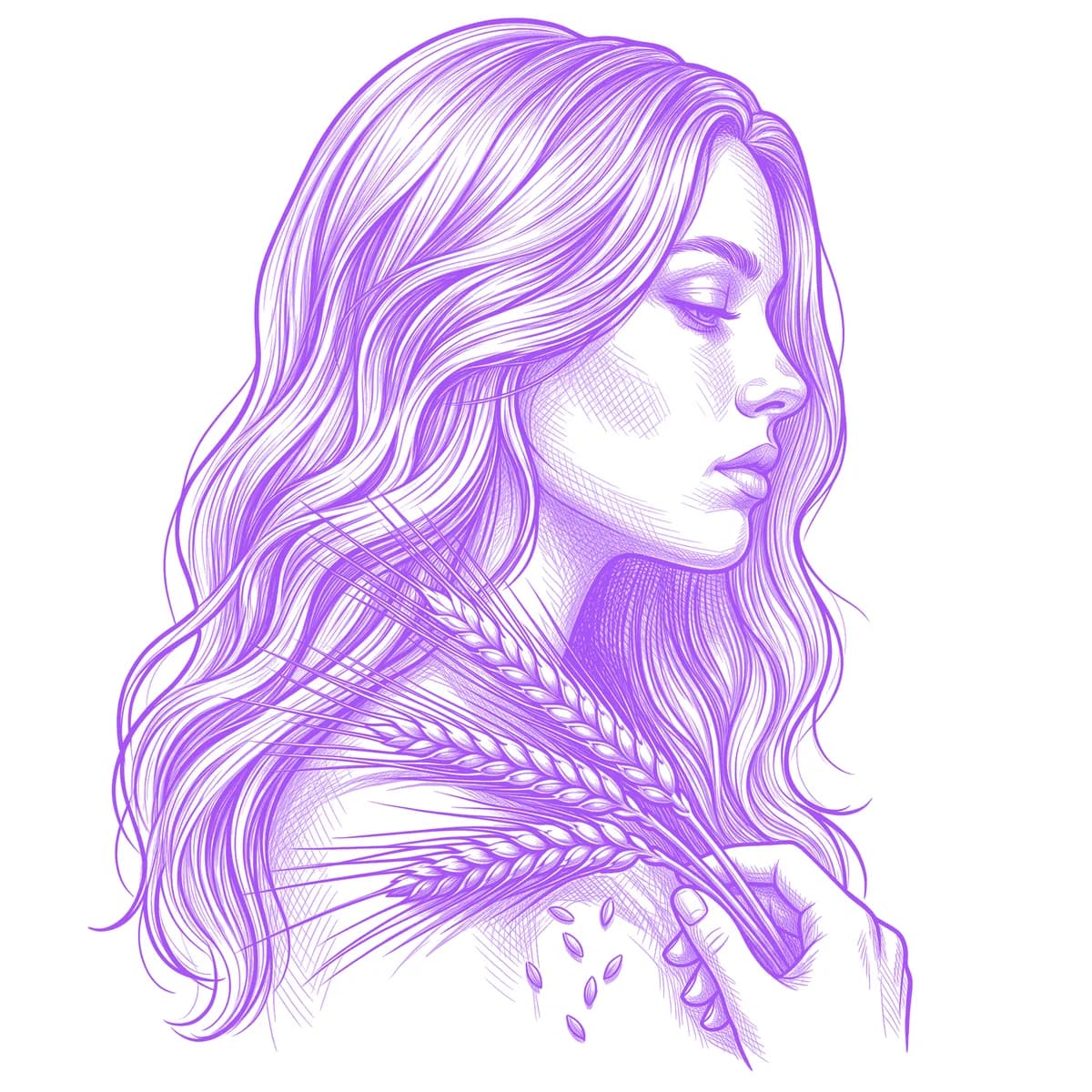 Virgo Tattoo Stencil