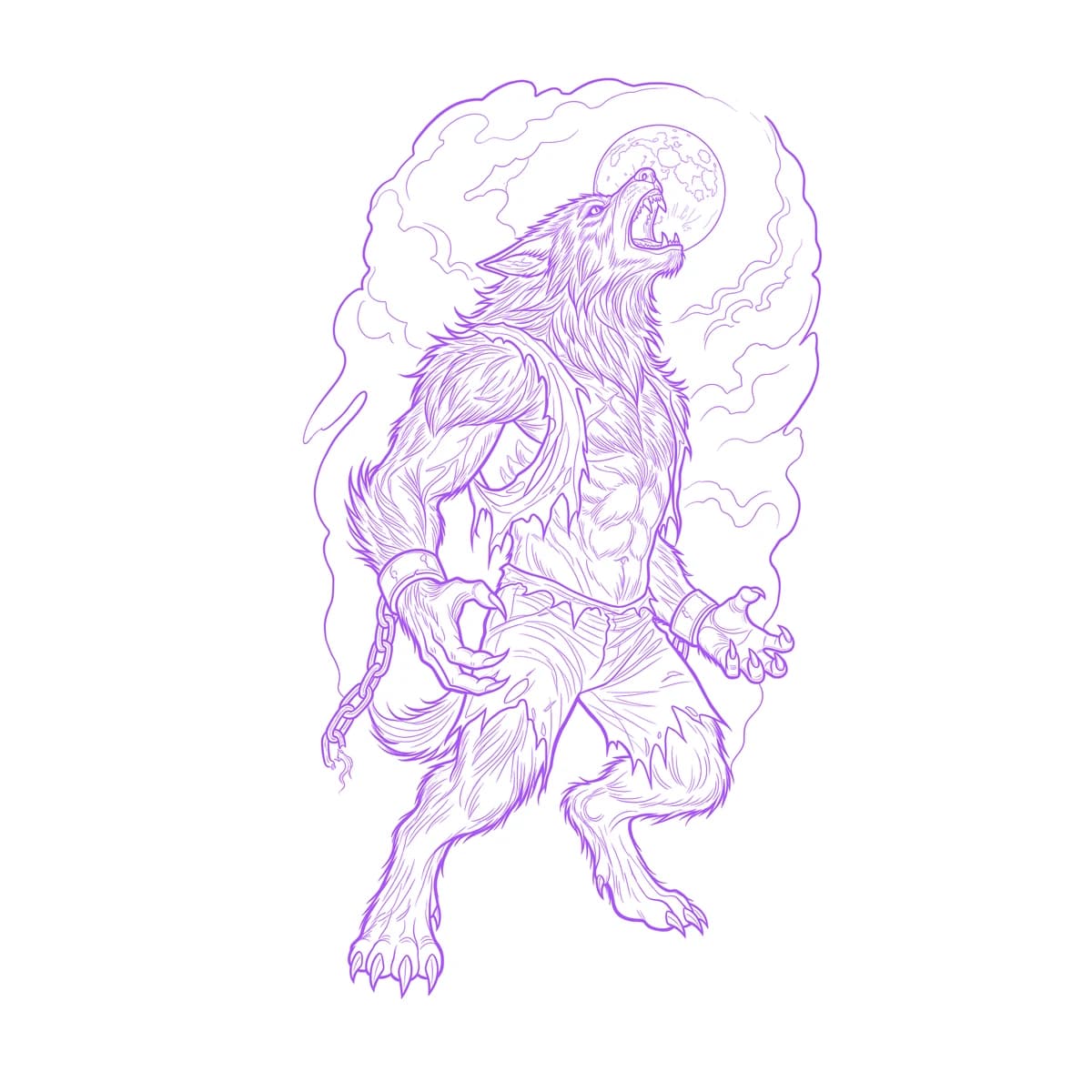 Werewolf Stencil