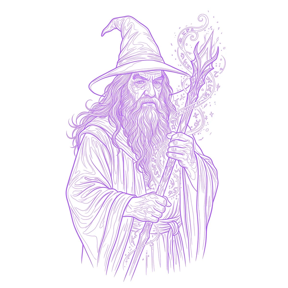 Sorcier Pochoir