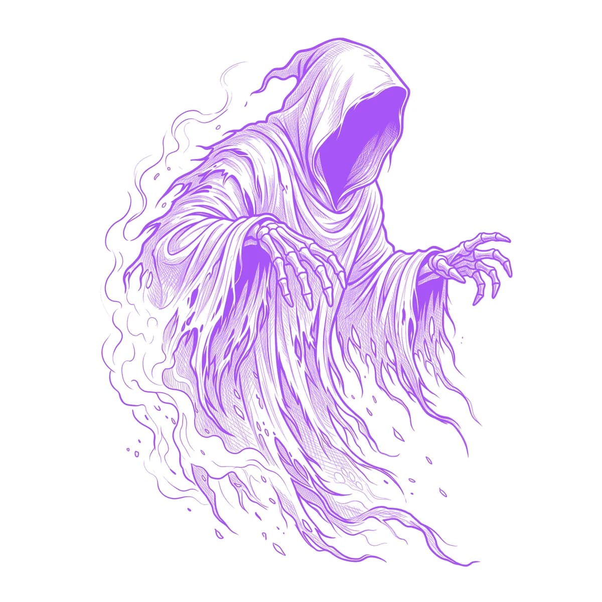 Wraith Tattoo Stencil